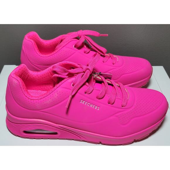 Skechers Street Los Angeles With Air Cooled Memory Foam Pink Size 8.5 - Picture 4 of 9